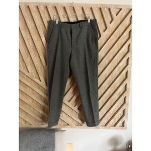 Ami Paris Grey Wool Trousers